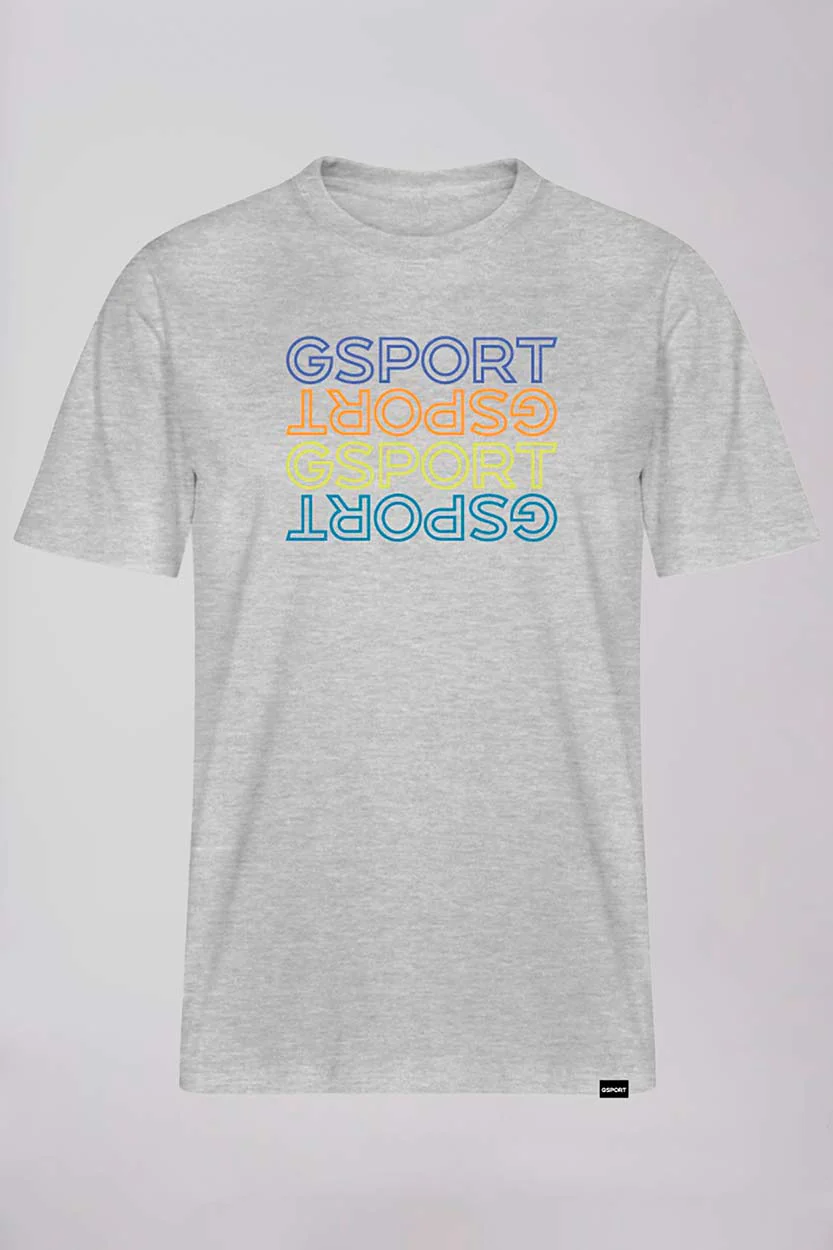 Camiseta manga corta gris Gsport - Image 5