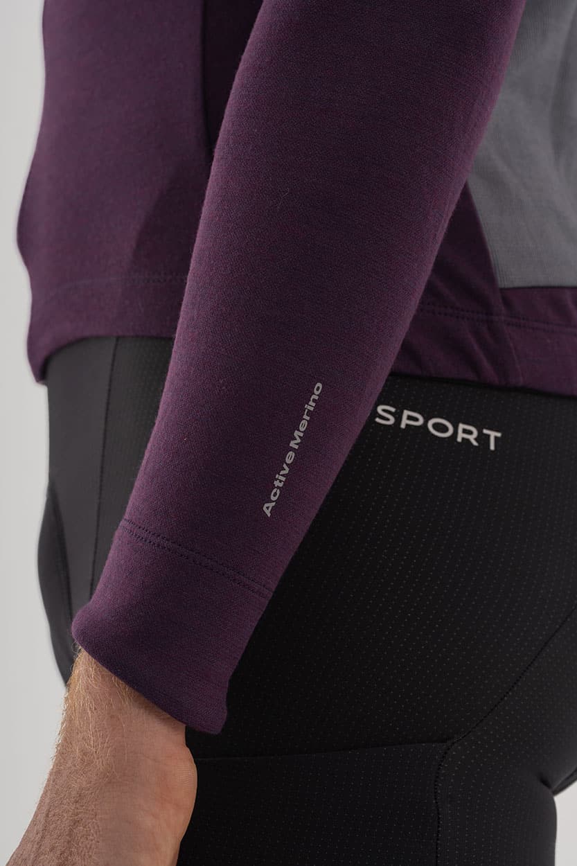 Maillot Active Merino Prugna - Image 5